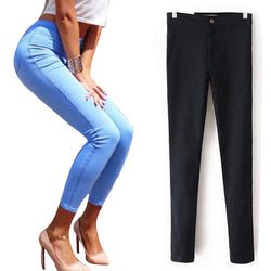 Slim High Waist Jeans Black 2017 Jeans Woman Elastic Skinny Women's Jeans Female With High Waist Denim Jeans For Women Femme Up