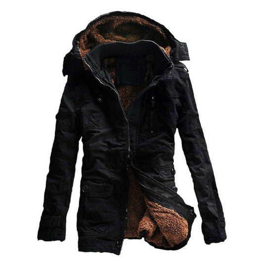 Plus Size Size M-5XL New Men's Slim Long 100% Cotton Thick Winter Snow Warm Jacket Faux Fur Coat Parkas,4 Colors,FZC01,Free Ship