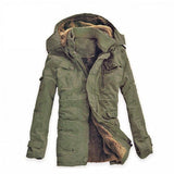Plus Size Size M-5XL New Men's Slim Long 100% Cotton Thick Winter Snow Warm Jacket Faux Fur Coat Parkas,4 Colors,FZC01,Free Ship