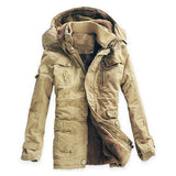 Plus Size Size M-5XL New Men's Slim Long 100% Cotton Thick Winter Snow Warm Jacket Faux Fur Coat Parkas,4 Colors,FZC01,Free Ship