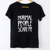 Harajuku 2017 T Shirt Women Tops Punk rock cute but psycho Letter Print Tee Shirt Femme T-shirt Casual tshirt O-neck Tumblr XL