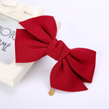 New Arrival Big Solid Cloth Bows Hair Clips Hairpins Hair Accessories for Women Girl Wedding Hair Jewelry