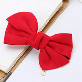 New Arrival Big Solid Cloth Bows Hair Clips Hairpins Hair Accessories for Women Girl Wedding Hair Jewelry