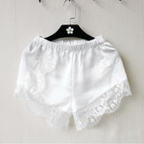 Summer New Hot 2016 Fashion Black/White Free Size Women Girl Elastic Casual Shorts High Waist Lace Shorts Croth Fitness