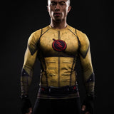 ZOOM 3D Printed T-shirts Men Raglan Long Sleeve Compression Shirt Flash Cosplay Costume crossfit fitness Clothing Tops Male