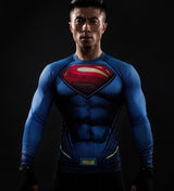ZOOM 3D Printed T-shirts Men Raglan Long Sleeve Compression Shirt Flash Cosplay Costume crossfit fitness Clothing Tops Male