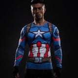 ZOOM 3D Printed T-shirts Men Raglan Long Sleeve Compression Shirt Flash Cosplay Costume crossfit fitness Clothing Tops Male