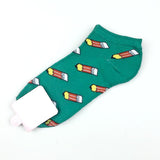 [COSPLACOOL] New Cute fruit color love candy color cotton sock summer style women's socks  women's thin sock slippers