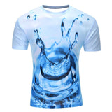 Men's Short Sleeve Polyester O-Neck T-Shirt Punk 3D thinkers/tree Printed T shirt Men t shirt M-4XL 2017 New Fashion top tees