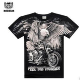 Rocksir T shirt Men 2017 New Fashion Brand Men's Casual 3D Printed Man's T shirt Cotton Men Clothes Camiseta Masculino  M-XXXL