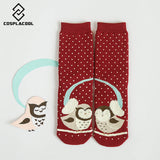 [COSPLACOOL] New cartoon animal paradise women thick warm cute funny christmas socks sox creative kawaii female winter meias
