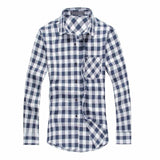 TANGNEST Men Plaid Shirt Camisas 2017 New Arrival Men's Fashion Plaid Long-sleeved Shirt Male Casual High Quality Shirt MCL1555
