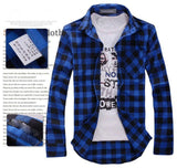 TANGNEST Men Plaid Shirt Camisas 2017 New Arrival Men's Fashion Plaid Long-sleeved Shirt Male Casual High Quality Shirt MCL1555