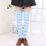 Hot New Sexy Women Girl Striped Cotton Thigh High Stocking Over the Knee Socks Fashion Stockings For Dating Cosplay Cheap Z1