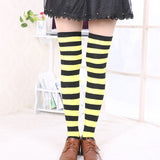 Hot New Sexy Women Girl Striped Cotton Thigh High Stocking Over the Knee Socks Fashion Stockings For Dating Cosplay Cheap Z1