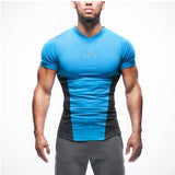 2016 New Arrival GYMShark Stringer T shirt Men Gymshark Bodybuilding and Fitness Men's Singlets  Tank Shirts fitness Clothes