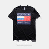 TOP quality 2016 gosha Rubchinskiy flag print  palace skateboards T shirt men summer  tshirt tee off white virgil abloh