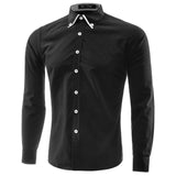 Men Dress Shirt Hawaii Casual Camisa Slimming Social Masculina Para Hombre Vestir Brand Clothing Chemise Vetement Homme 8098