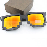 Deal with it Glasses Thug Life Glasses Pixel Women Men Sunglasses Black Mosaic Sun Glasses Women's Masculine Mirrored