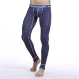 Men Cotton Printing Thermal Underwear Bottom Warm Long Johns Leggings Pants