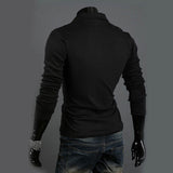 Men's Polo Shirt Slim Fit Long Sleeve Casual Temperament  Boy Tops UK 12-20 New