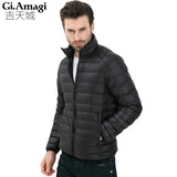 2016 Autumn Winter Duck Down Jacket, Ultra Light Thin plus size winter jacket for men Fashion mens Outerwear coat