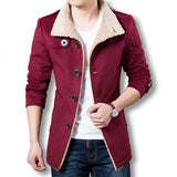 2016 Men Long Wool Coat Winter Men Jackets And Coats Slim Fit Men Windbreaker High Quality Trench Coat   Plus Size Hot Sale