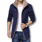 2016 Men Long Wool Coat Winter Men Jackets And Coats Slim Fit Men Windbreaker High Quality Trench Coat   Plus Size Hot Sale