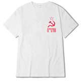 Eqmpowy2017 Gosha Rubchinskiy T shirt Women Men 1:1 High Quality Palace Gosha Flag 100% Cotton T shirt Gosha Rubchinskiy T shirt