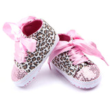 Toddler Baby  Girls Shoes Floral Leopard Sequin Infant Soft Sole First Walker Cotton Shoes