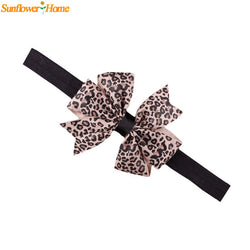Newly Design Lovely Sweet Children's Elastic Force Hair Band Princess Baby Girl Round Dot Bowknot Leopard Hairband June9 Sunward