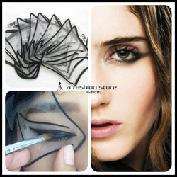 7 style in 1 set Quick Makeup Cat Eyeliner Smokey Eyeshadow Drawing Guide Reusable Stencil for Classic Eye Liner Template