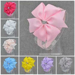 2016 Brand New Baby Silver Bow Headband Hair Bowknot Headbands Girls Bows Headband Toddler Headwear Infant Hair Accessories