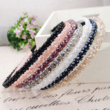 Women Handmade Headband Flower Crystal Beads Hairband Hair Band Hair Clasp Hot Selling