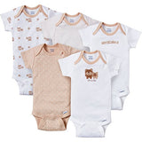 Gerber Baby Boys' 5 Pack Variety Bodysuits - Free + Shipping