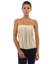PattyBoutik Women's Pleated Tube Top