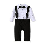 Ferenyi US Baby Boys Bowtie Gentleman Romper Jumpsuit Overalls Rompers - Free + Shipping