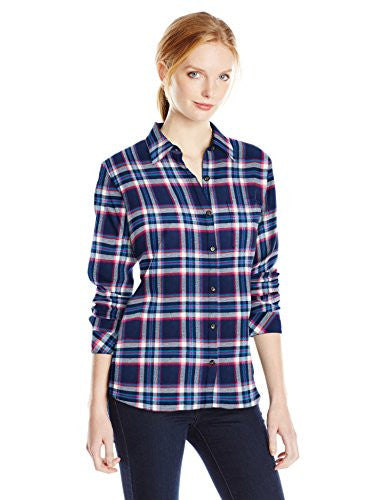 Dickies Women's Long-Sleeve Plaid Flannel Shirt