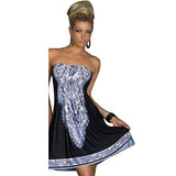 DaySeventh 1pc Women Wrapped Chest Waist Dress Bohemian Casual