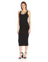Michael Stars Women's Front to Back Midi Dress with Shirring
