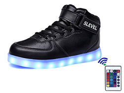 SLEVEL 16 Colors LED Light Up Shoes With Remote Flashing Sneakers for Kids Boys Girls - Free + Shipping