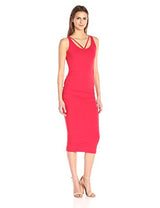 Michael Stars Women's Front to Back Midi Dress with Shirring