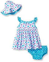 Gerber Girls' Baby 3 Piece Dress Set