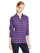 Dickies Women's Long-Sleeve Plaid Flannel Shirt