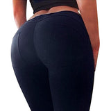 PHOTNO Women Low Waist pants Push Up Leggings Jeggings Gothic Leggings