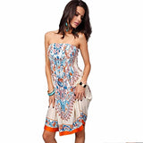 DaySeventh 1pc Women Wrapped Chest Waist Dress Bohemian Casual