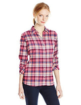 Dickies Women's Long-Sleeve Plaid Flannel Shirt