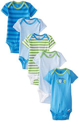 Gerber Baby Boys' 5 Pack Variety Bodysuits - Free + Shipping