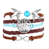 Jovana New Hot Cute Fashion Retro PU Leather Alloy Bracelet Wristlet Bangle Wrist Band Hand Chain - Free + Shipping