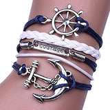 Jovana New Hot Cute Fashion Retro PU Leather Alloy Bracelet Wristlet Bangle Wrist Band Hand Chain - Free + Shipping